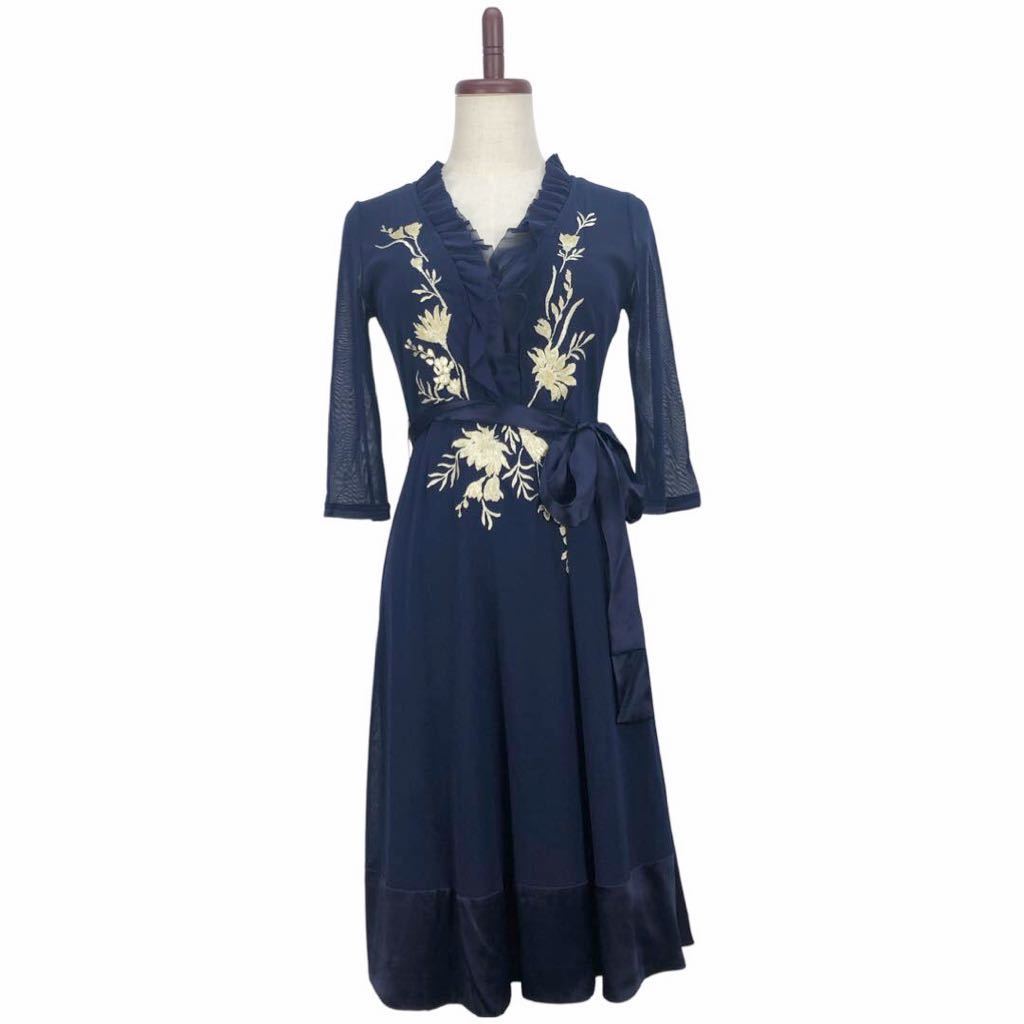 VIVIENNE TAM パワーネットワンピース ネイビー系 1*ZB159 eva.gov.co