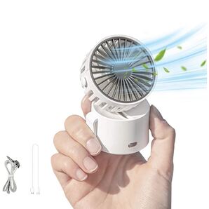 首掛け扇風機 【2021超小型&超軽量&超静音設計】 80gだけ 携帯扇風機 卓上扇風機 USB充電式 ネックファン ミニ扇風機 三枚羽根