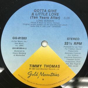 12inch TIMMY THOMAS / Gotta Give A Little Love (ten years after) / GG-81203 / 5枚以上で送料無料