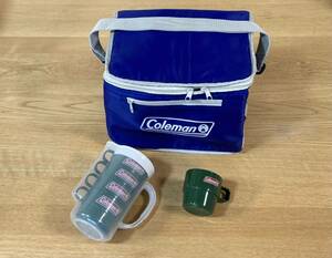送料無料 コールマン プラカップ Coleman スタッキング　コップ　キャンプ 　携帯用　レジャーコップ　ケース入り　非売品　保冷バッグ