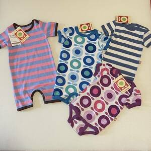 katvig*kyato vi *68 size * rompers *4 point set short sleeves rompers 60 70 Northern Europe organic cotton 