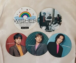 20th Century「WISHES」ツアーグッズ ステッカー5枚セット V6 坂本昌行 長野博 井ノ原快彦