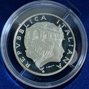 ★イタリア　ミルヴィオ橋2100周年記念　500リラ銀貨 Proof 1991年発行★#1799