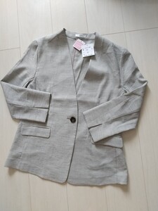 ノーカラー ジャケット