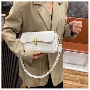 ショルダーバッグ レザーショルダーバッグ トートバック 2wayバック ホワイト