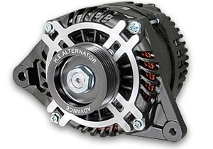 アドバンス製 ハイエフェンシィーオルタネーター 130A CT9A 4G63 ブラック HE130-010B ランサーエボ9 ADVANCE HIGHEFFICIENCY ALTERNATOR