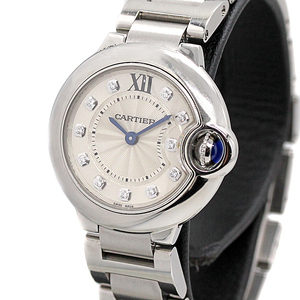 カルティエ Cartier バロンブルー ドゥ カルティエ SS 11Pダイヤ レディース腕時計 クォーツ WE902073