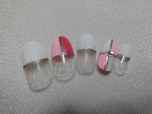 (Нестандартная доставка или доставка после нажатия кнопки включена) Розовый и белый прямой французский гель для ногтей с использованием кончиков ногтей