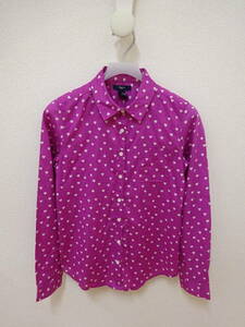  unused goods GAP KIDS long sleeve shirt Heart pattern purple purple child clothes Kids 160 Gap 