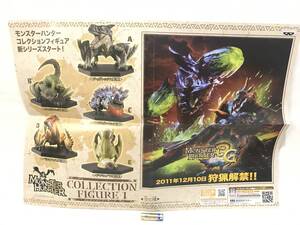 モンスターハンター コレクションフィギュア 1　トライG　非売品　ポスター Poster　MONSTER HUNTER 3G