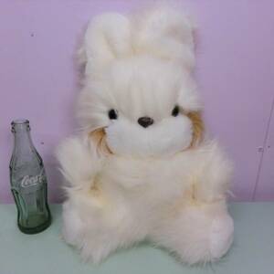 昭和レトロ ビンテージ ふわふわ うさぎ ぬいぐるみBIG43cm 人形Vintage Bunny Stuffed Plushファンシートイ検索ラッキー イースターバニー