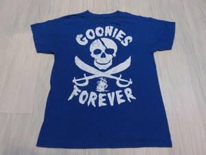 GOONIES グーニーズ◆Tシャツ USA ビンテージ 古着 青◆80s 90s 映画 T マイキー チャンク スロース データ メンズ レディース 海賊 ロゴ 