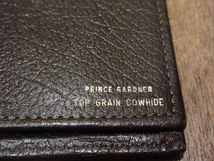 ビンテージ~70's●PRINCE GARDNERカウハイド長財布焦げ茶●210706i5-wlt 60s1960s1970sレザーウォレットメンズ_画像5