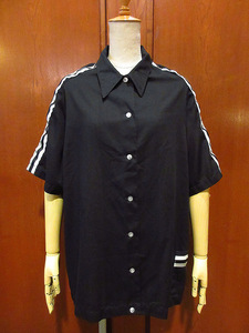 ビンテージ70's●Hiltonレディースボウリングシャツ黒●210707i3-w-sssh 1970s半袖ブラウス