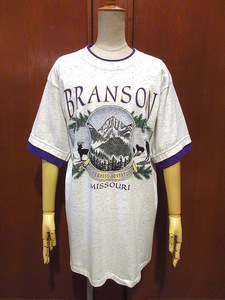 ビンテージ90's●DEADSTOCK BRANSON WILDERNESS ADVENTUREプリントTシャツsize M●210725r3-m-tsh-ot古着半袖シャツUSA製