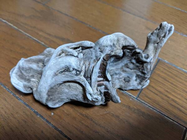 ☆天然流木 水槽 1点物 アクアリウム オブジェ アート 17.5×9.5×7.5cm 大和川河口 爬虫類 インテリア