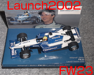 BMW別注 1/43 ウイリアムズ BMW FW23 ラウンチ 2002 シューマッハ WILLIAMS　ラルフ