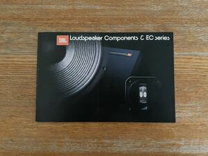 JBL カタログ 1978年4月 スピーカー ① Loudspeaker Components & EC series 当時物 ビラ パンフレット サンスイ SANSUI