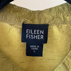 美品★EILEEN FISHER★アイリーンフィッシャー★ブラウス★ノースリーブシャツ★チャイナ★エスニック★シルク100%★インポートの画像3