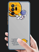 Samsung Galaxy Note20 ケース 6.7インチ ギャラクシー ノート20ケース スマホケース 保護カバー 背面カバー 薄型 軽量 かわいい宇宙飛行士_画像9