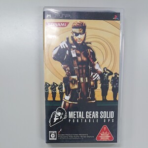 PSP メタルギアソリッド METAL GEAR SOLID portable ops