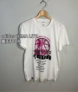 ■adidas アディダス■CLIMA LITE 夏天TOUR BALL AROUND THE WORLD バスケットボールTシャツ:M☆BH-723