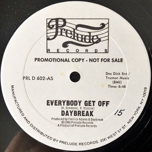 【Disco 12】Daybreak / Everybody Get Off