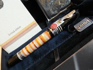 ◆【新品・未使用」マーレン万年筆　Antica Atella　アンティカ・アテッラ　ペン先：18K750ソリッドゴールド M