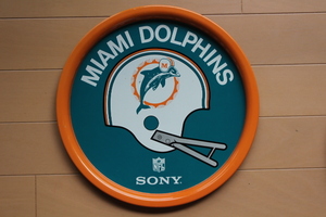  быстрое решение # Miami Dolphin z круг plate [MIAMI DOLPHINS]NFL#SONY Sony тарелка # американский футбол новые товары американский футбол металл 