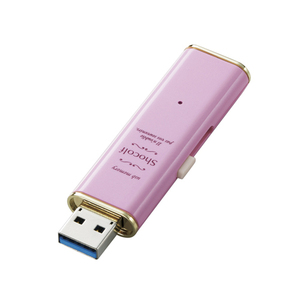 エレコム USB3.0対応スライド式USBメモリ「Shocolf」 MF-XWU332GPNL(l-4953103320680)