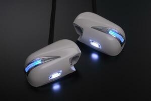 LSlook AZR60ノア後期LEDウィンカーミラーフットランプ付NP/青光