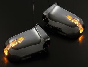 限定3! E51 エルグランド 前期 LED ウインカーミラー フットランプ付 メッキ