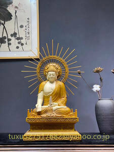 特大72cm 薬師如来 仏像 薬師如来像 仏教美術 木彫 香樟材 細密造 仏像