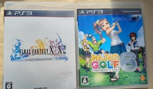 PS3ファイナルファンタジーX X-2＋みんなのGOLF6 動作確認済み　送料無料