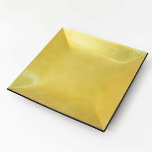  regular angle flat plate gold Echizen lacquer ware business use dish washer correspondence dishwasher correspondence made in Japan domestic production plate medium-sized dish peak plate 