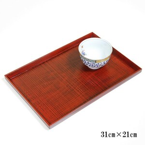  length angle serving tray length angle tray noko eyes root . coating wooden . serving tray O-Bon tray tray 