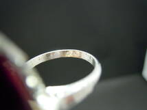 未使用ストック シルバー 銀 刻印有 リング 指輪 ハンドメイド 1950～60年 オールドモデル ヴィンテージ アンティーク 赤虎目石 0307-32_画像5