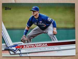 ★来日外国人 スモーク 読売 ジャイアンツ 巨人 TOPPS 2017 #316 MLB メジャーリーグ 大リーグ JUSTIN SMOAK BLUE JAYS ブルージェイズ