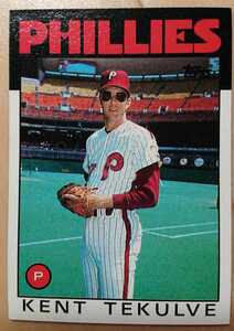 ★KENT TEKULVE TOPPS 1986 #326 MLB メジャーリーグ 大リーグ ケント テカルビ PHILADELPHIA PHILLIES フィリーズ テカルヴ ALLSTAR