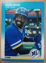 ★来日外国人 デービス 近鉄 バファローズ ALVIN DAVIS FLEER 1987 #584 メジャーリーグ MLB 大リーグ アルビン MARINERS マリナーズ_画像1