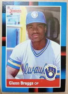 ★来日外国人 ブラッグス 横浜 ベイスターズ GLENN BRAGGS DONRUSS 1988 #240 メジャーリーグ MLB 大リーグ ホエールズ BREWERS ブルワーズ