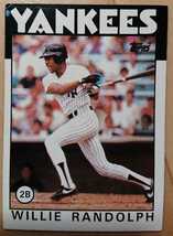 ★WILLIE RANDOLPH TOPPS 1986 #455 MLB メジャーリーグ 大リーグ ウイリー ランドルフ NEW YORK YANKEES ニューヨーク ヤンキース 名手_画像1