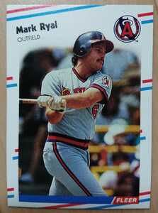 ★来日外国人 ライアル 中日 ドラゴンズ MARK RYAL FLEER 1988 #503 メジャーリーグ MLB 大リーグ ANGELS エンゼルス エンジェルス