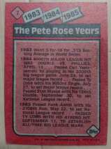 ★PETE ROSE TOPPS 1986 #7 MLB メジャーリーグ 大リーグ ピート ローズ REDS PHILLIES レッズ フィリーズ LEGEND 激めん 賭博_画像2