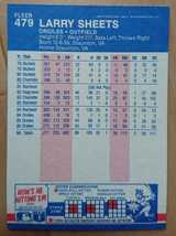 ★来日外国人 シーツ 横浜 大洋 ホエールズ ベイスターズ LARRY SHEETS FLEER 1987 #479 メジャーリーグ MLB 大リーグ オリオールズORIOLES_画像2