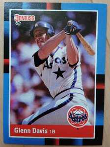 ★来日外国人 グレン 阪神 タイガース デービス GLENN DAVIS DONRUSS 1988 #184 メジャーリーグ MLB 大リーグ HOUSTON ASTROS アストロズ