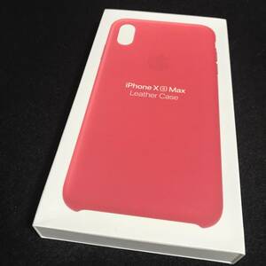 【新品/未開封】Apple iPhone Xs Max Leather Case［MTEX2FE/A］ピンク★スマホレザーケース★　073113