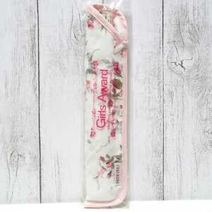 1742 free shipping new goods unopened L'Est Rose Novelty fan case attaching ashu Ray rose pattern approximately 23×5cm / LESTROSE floral print rose 