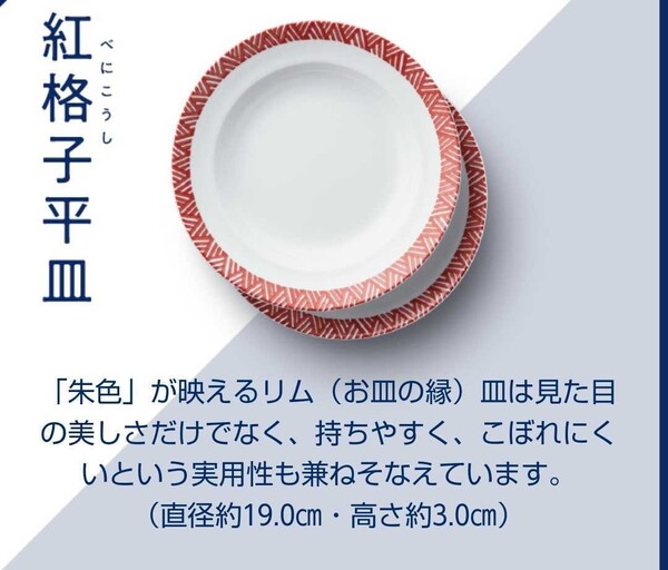 値下 未開梱 藍麦丸皿 2枚セット 19cmX3cm あいあい皿 サントリー 金麦 キャンペーン 2020 紅格子平皿