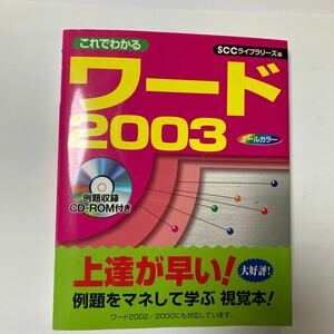 これでわかるワード2003 大野恵太著　（株）ＳＳC